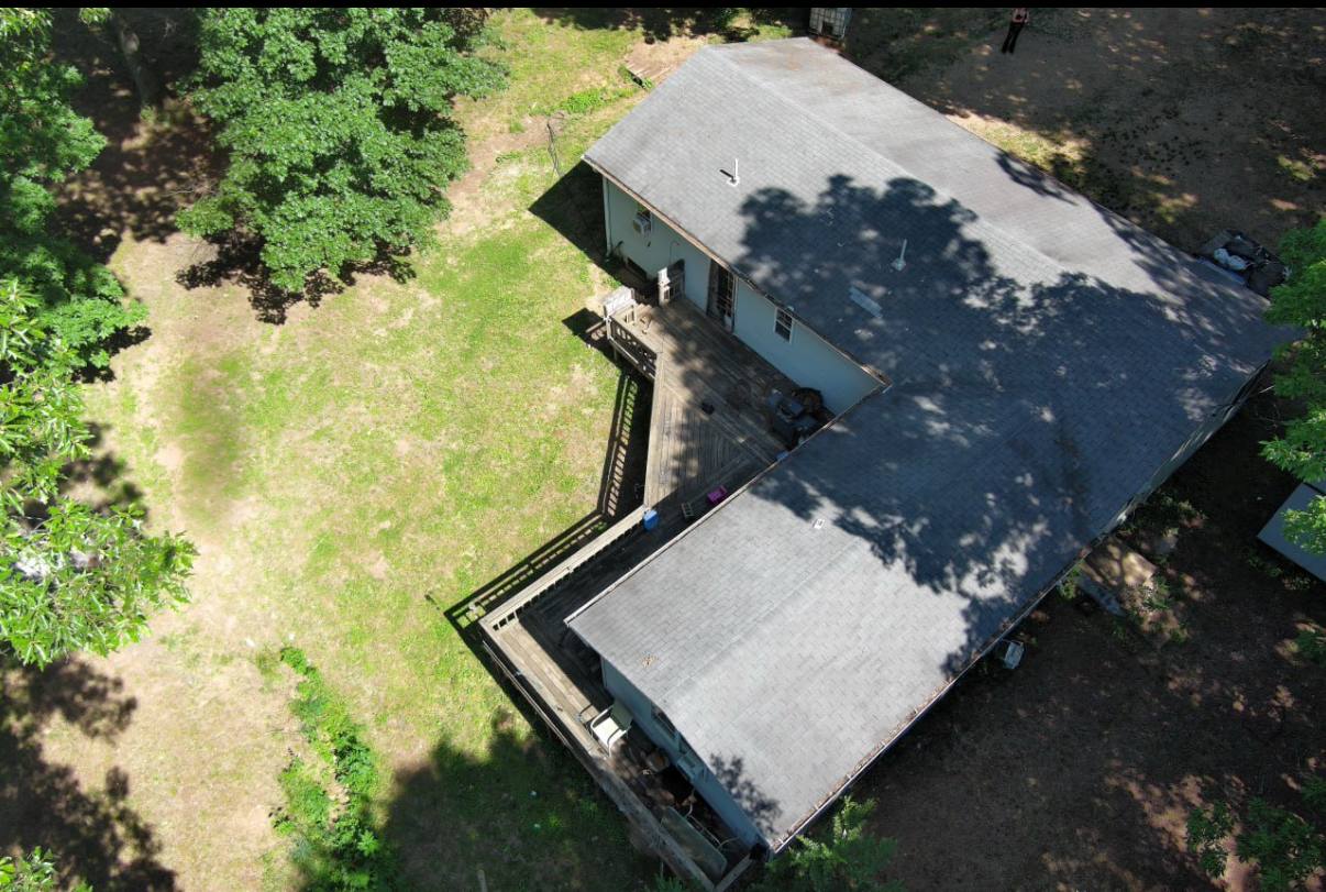 Overhead drone view of 737 County Road U-5 in Doniphan Missouri